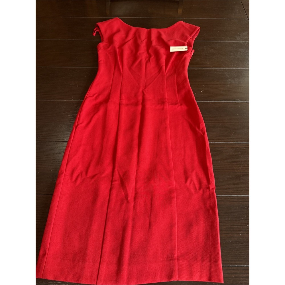 NWT Maeve Anthropologie Red Open Back Sleeveless Sheath Dress Sz 4